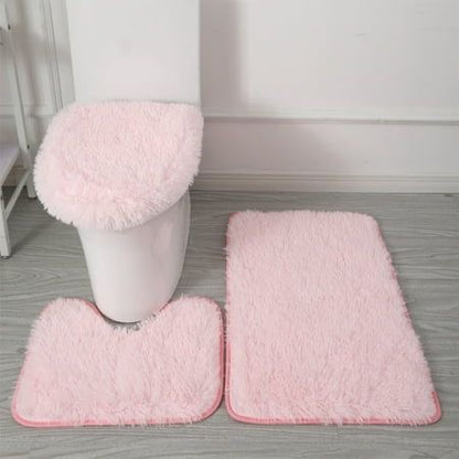 Set de Alfombra de Baño de 3 Piezas – Oasis Relajante
